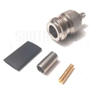 CONECTOR N HEMBRA CRIMPADO, PARA RG-58