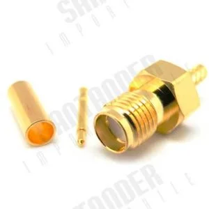 CONECTOR SMA-RP HEMBRA CRIMPABLE PARA RG-58