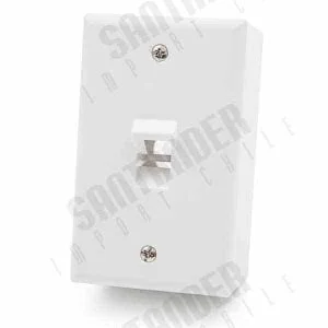 FACE PLATE 1 PUERTO RJ45 RECTANGULAR 70 X 115 MM