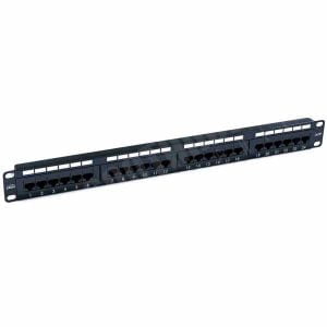 (P2424-C5E) PATCH PANEL CAT5E 1U 24 PUERTOS
