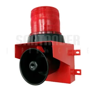 SIRENA DE ALARMA CON BALIZA DE MURO