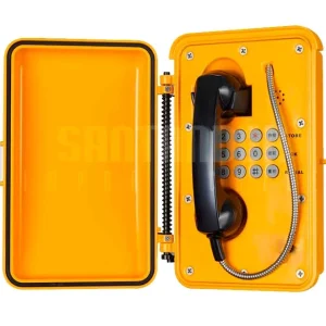 TELEFONO INDUSTRIAL CARCASA METALICA IP65 ANTIVANDALICO ANALOGO